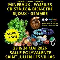 2?me Salon Min?raux Fossiles Cristaux & Bien-?tre Bijoux et Gemmes de Troyes