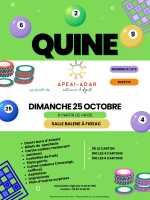 Quine à Figeac au profit de l'APEAI-ADAR