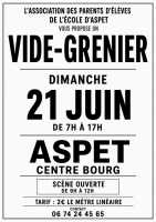 Vide grenier APE ecole Aspet