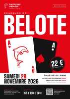 Belote des Dauphins Uginois 28 novembre 2026