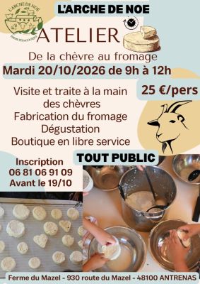 Atelier de la chèvre au fromage à Antrenas