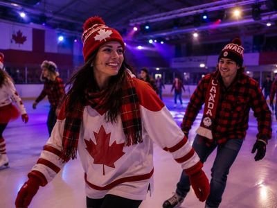 Soirée canada à la patinoire ! à Colmar