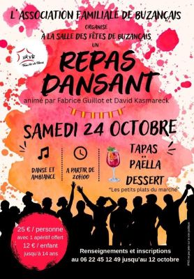 Repas dansant à Buzançais