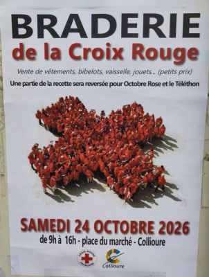 Braderie de la Croix-Rouge à Collioure