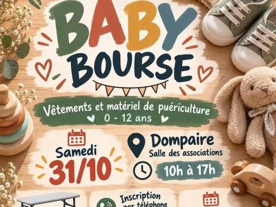 Baby bourse aux vêtements, jeux et livres à Dompaire