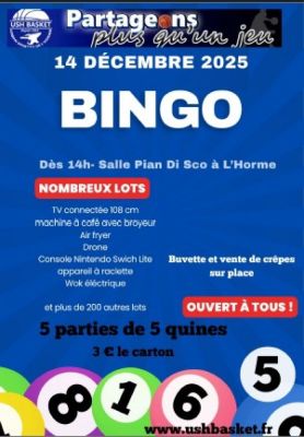 Bingo de no?l ush bsaket à L'Horme