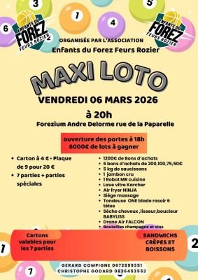 Maxi loto enants du forez à Feurs