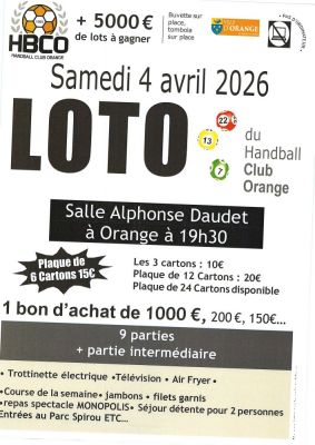 Super loto handball club orange