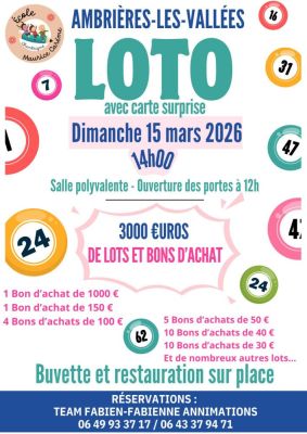 Loto de l'?cole de Chantrign à Ambrières-les-Vallées