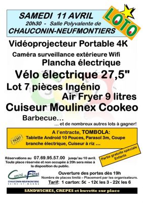 LOTO de printemps à Chauconin-Neufmontiers