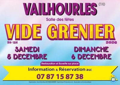 Vide grenier et marché aux puces à Vailhourles