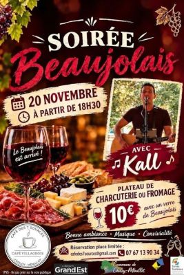Soirée Beaujolais Nouveau - Café des 7 Sources à Choloy-Ménillot