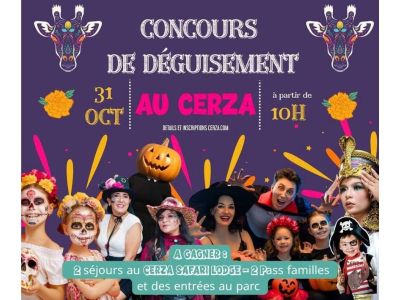Concours de deguisement au cerza pour halloween à Hermival-les-Vaux