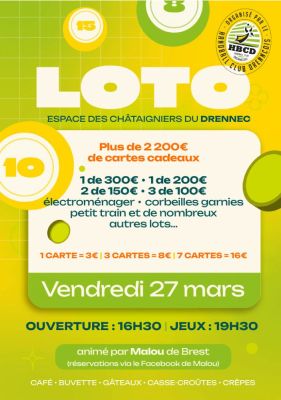 LOTO du HBC Drennecois à Le Drennec
