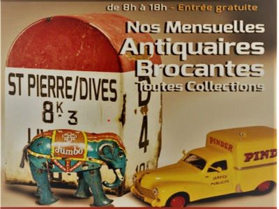 Marché d'antiquités brocantes mensuel de Saint-Pierre-en-Auge à Saint-Pierre-sur-Dives