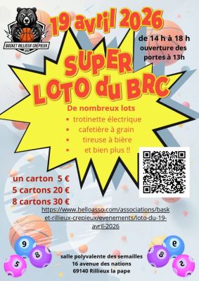 Loto du basket rillieux crepieux à Rillieux-La-Pape