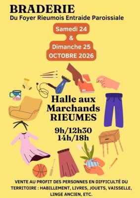 Braderie du foyer rieumois entraide paroissiale à Rieumes