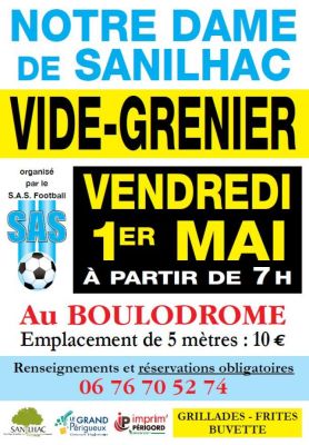 Vide grenier du 1er mai à Notre-Dame-de-Sanilhac