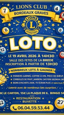 Loto du lions club à Saucats