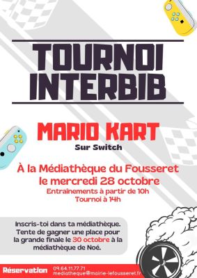 Tournoi mario kart interbib à Le Fousseret