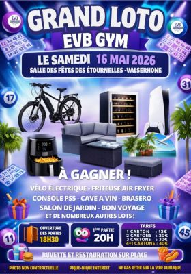 Grand loto evb gym à Châtillon-en-Michaille