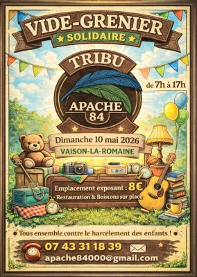 Vide grenier solidaire à Vaison-la-Romaine