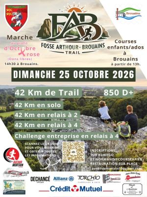 Trail au profit d'Octobre Rose "La fabuleuse" à Saint-Georges-de-Rouelley