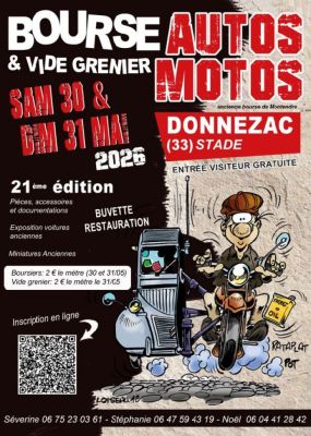 21?me bourse d'?changes autos motos et vide grenier à Donnezac