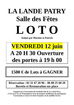 Loto du football club landais à La Lande-Patry