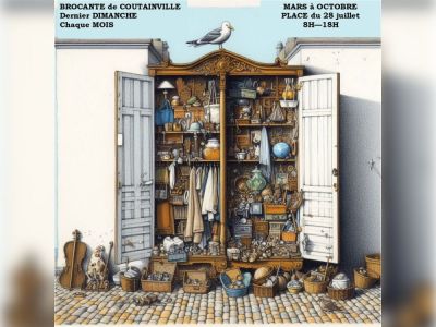 Marché d'antiquités-brocante de Coutainville - Octobre