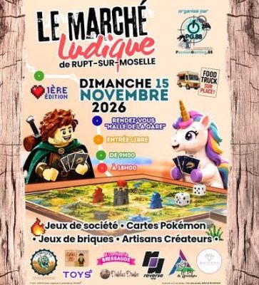 Le marché ludique à Rupt-sur-Moselle