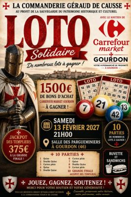 Loto Solidaire des Templiers à Gourdon