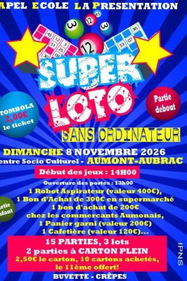Super loto sans ordinateur à Aumont-Aubrac