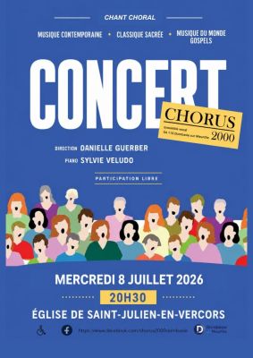 Concert CHORUS 2000 à Saint-Julien-en-Vercors