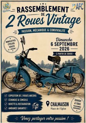 Rassemblement de 2 roues Vintage à Chalmaison
