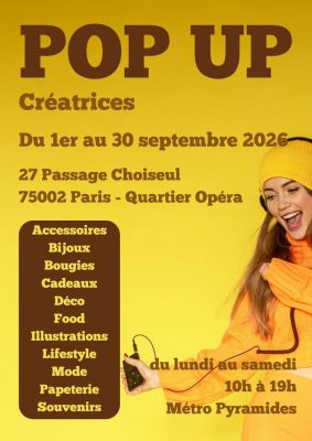 Pop Up Cr?atrices à Paris