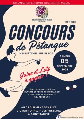 Concours de p?tanque à Saint-Saulve
