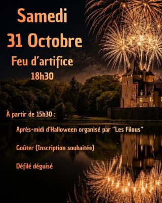 Halloween et feu d'artifice à La Chapelle-d'Angillon