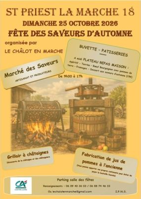 Fête des saveurs d'automne à Saint-Priest-la-Marche