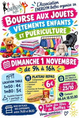 Bourse aux jouets, vêtements enfants et puériculture à Beffes