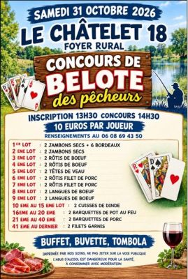 Concours de belote au Chatelet