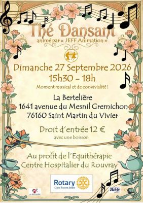 Th? dansant au profit de l'?quith?rapie à Saint-Martin-du-Vivier