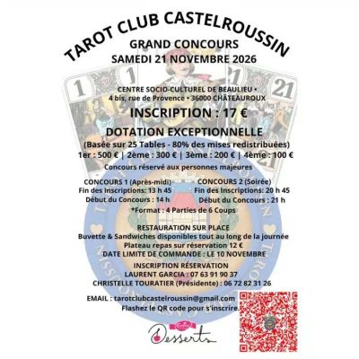 Grand concours de Tarot Club Castelroussin à Châteauroux