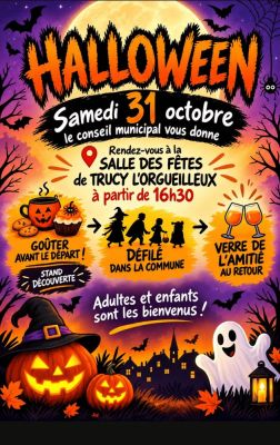 Fête d'Halloween à Trucy-l'Orgueilleux
