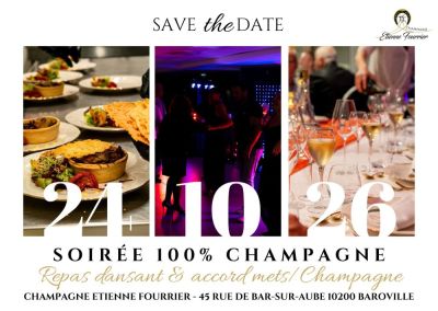 Soirée 100% Champagne au Champagne Etienne Fourrier à Baroville