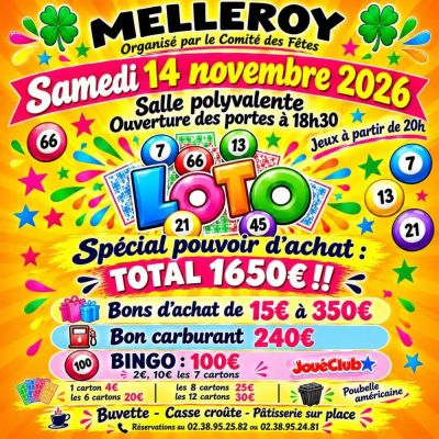 Soirée Loto à Melleroy