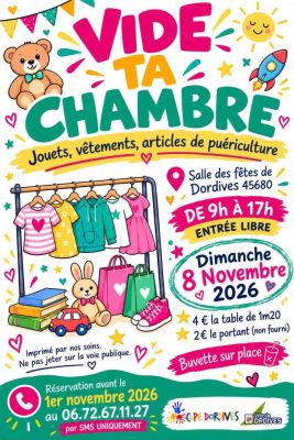 Vide ta chambre à Dordives