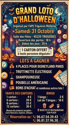 Grand Loto d'Halloween à Triguères