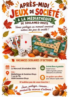 Après-midi jeux de société à Soulaines-Dhuys