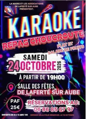 Karaoké et repas choucroute à Laferté-sur-Aube